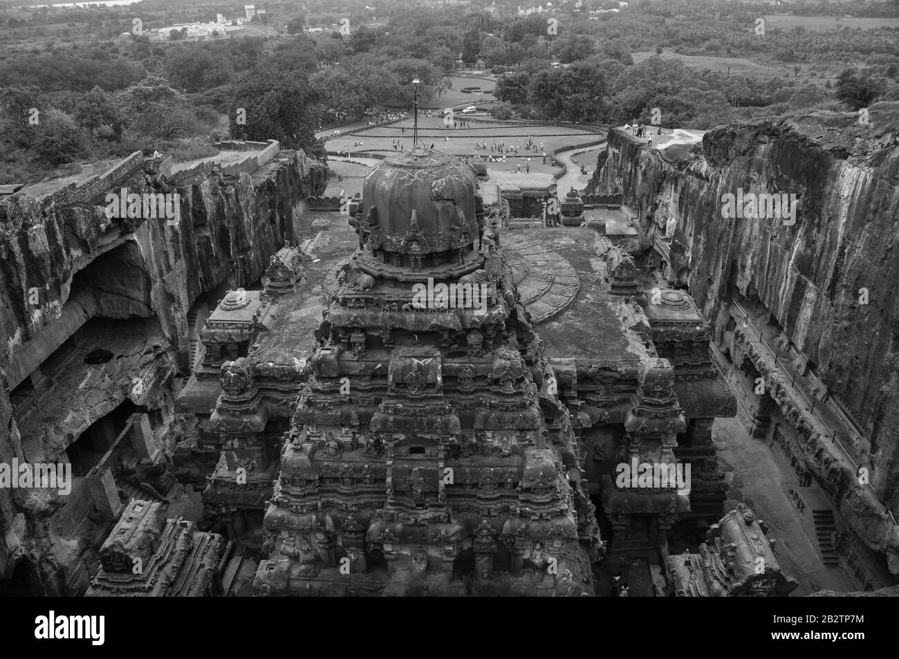 Ellora Caves, Indien Stockfoto
