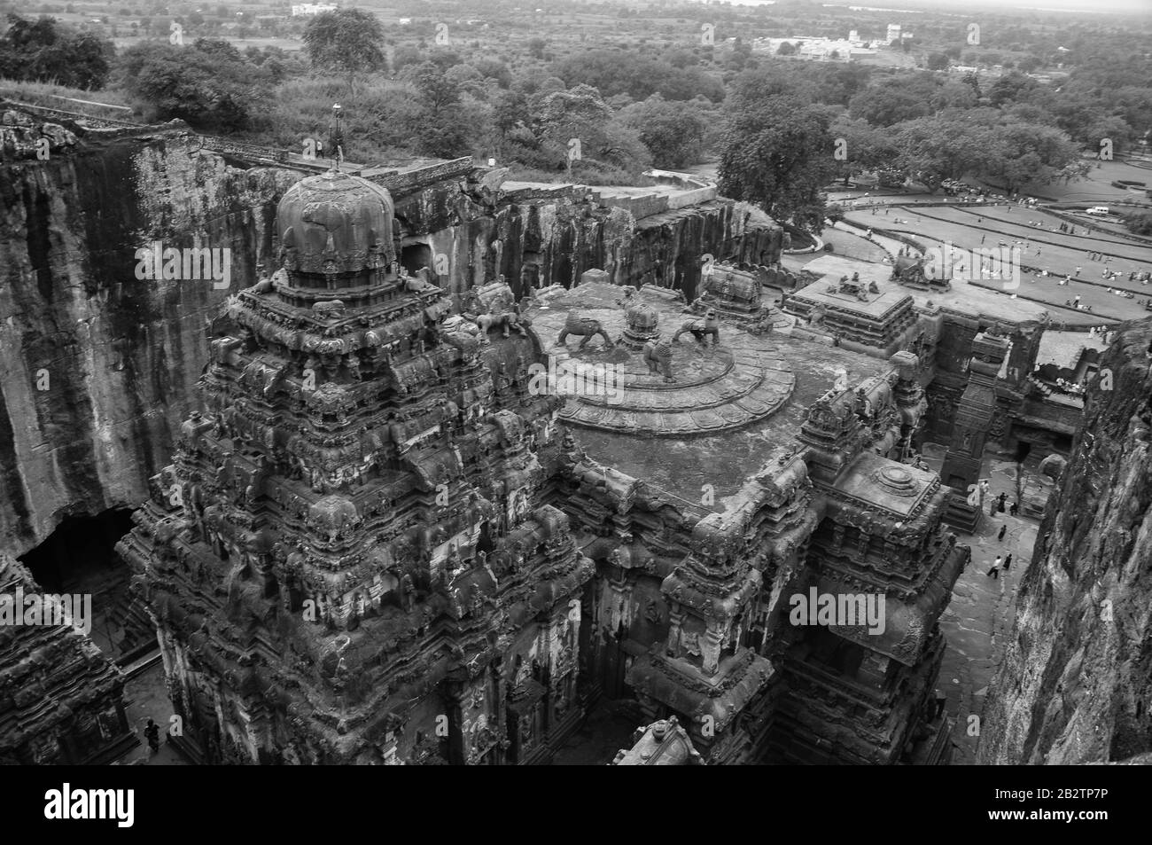 Ellora Caves, Indien Stockfoto