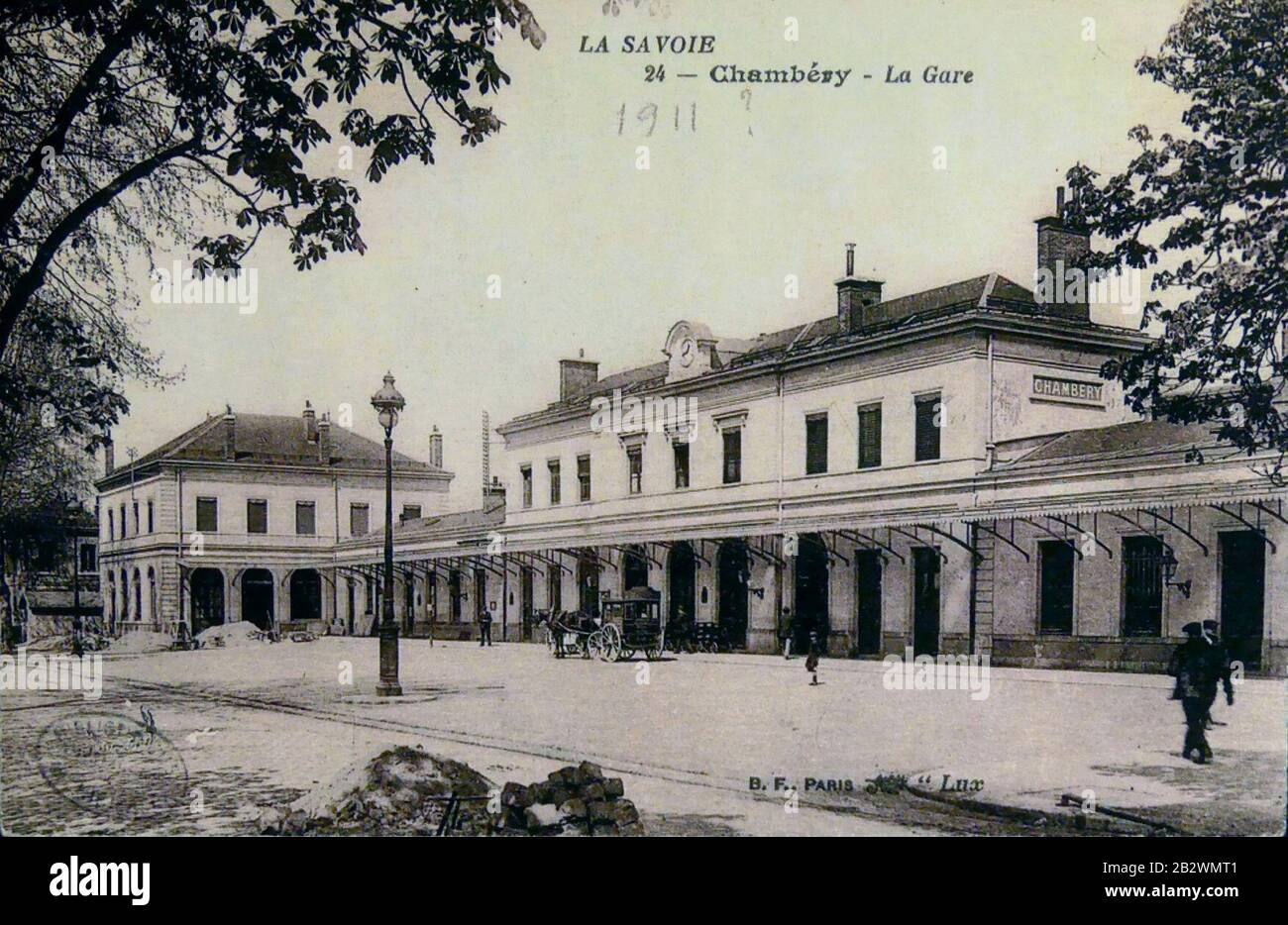 Gare de Chambéry après 1906. Stockfoto