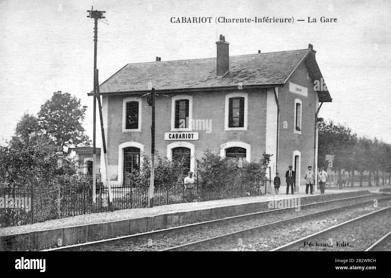 GareCabariotPéchaud1900. Stockfoto