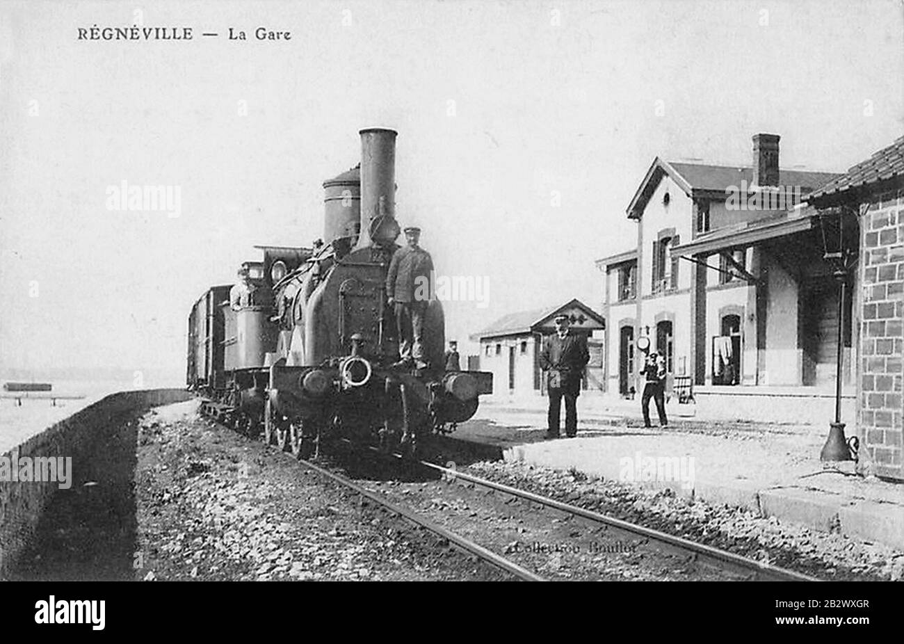 GareRegnéville1900. Stockfoto