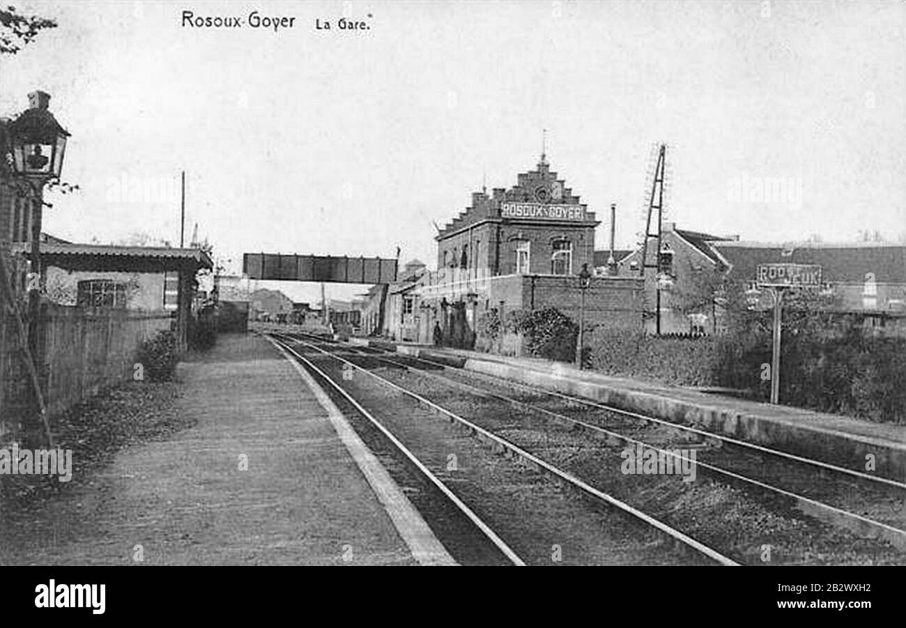 GareRosouxGoyer1900. Stockfoto