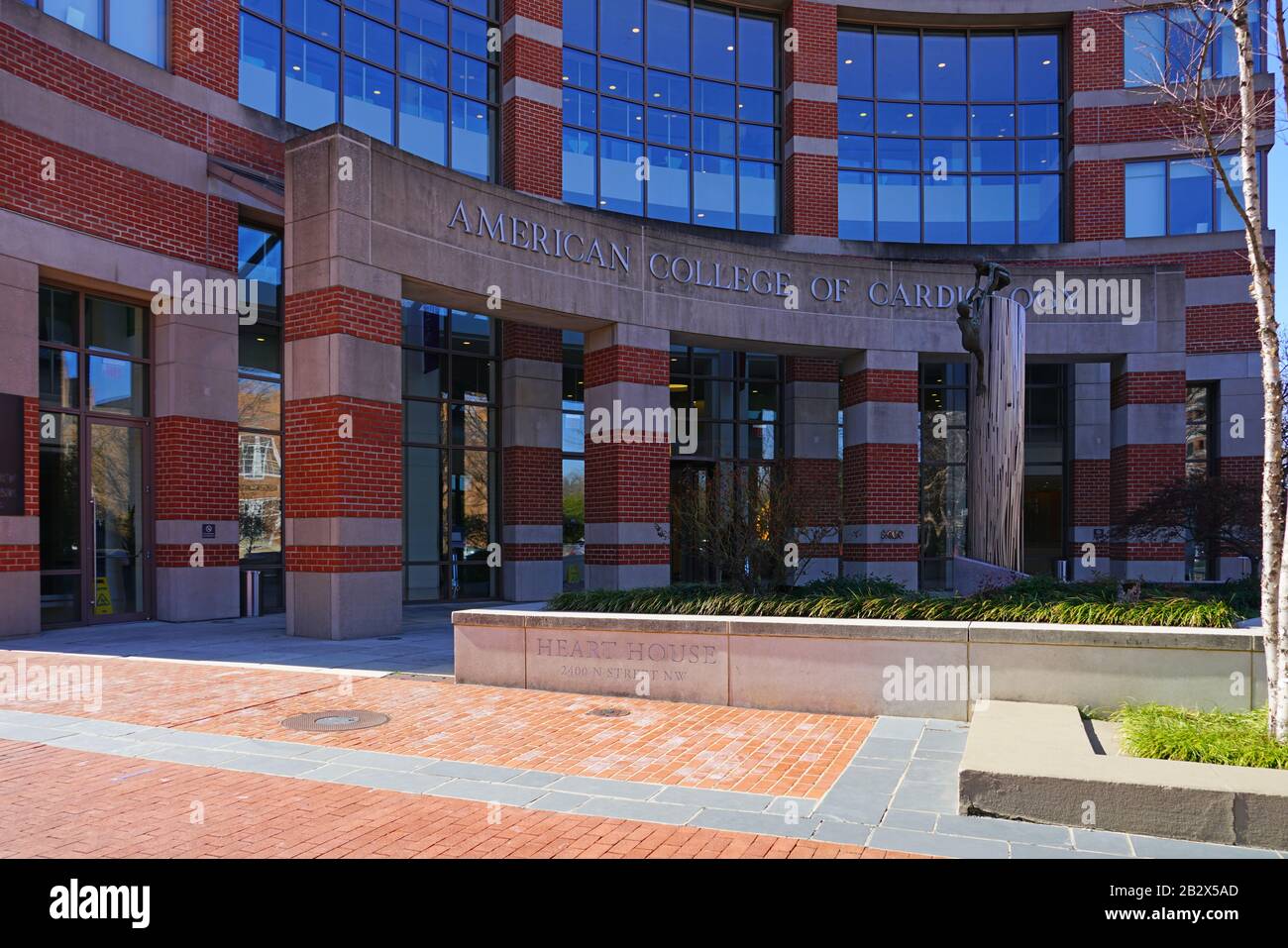 Washington, DC 21 FEB 2020 - Ansicht des Hauptgebäudes des American College of Cardiology (ACC) in Washington DC. Stockfoto