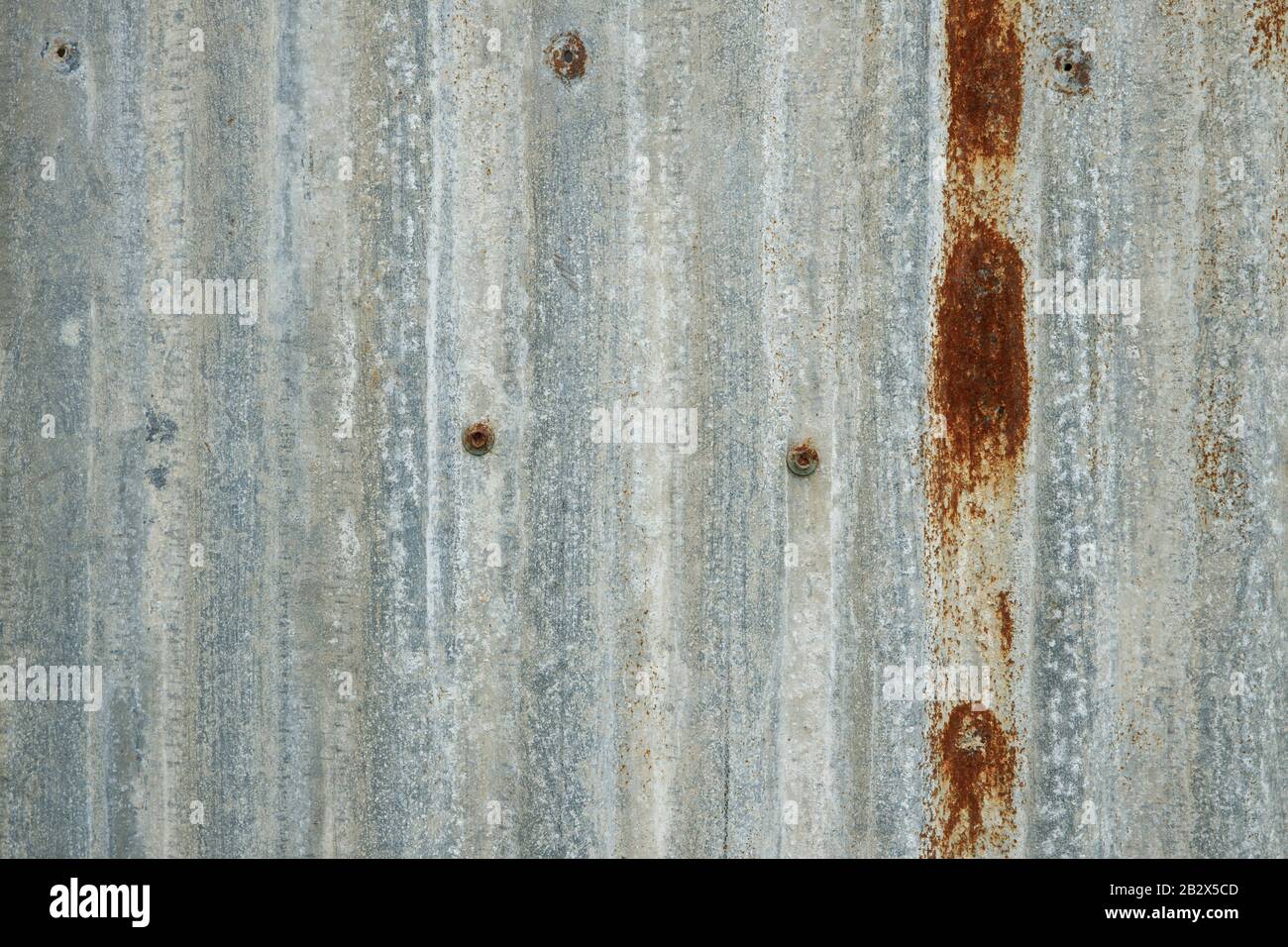 Verrosteter, verzinkter Metalloberfläche mit Metalloberfläche Stockfoto