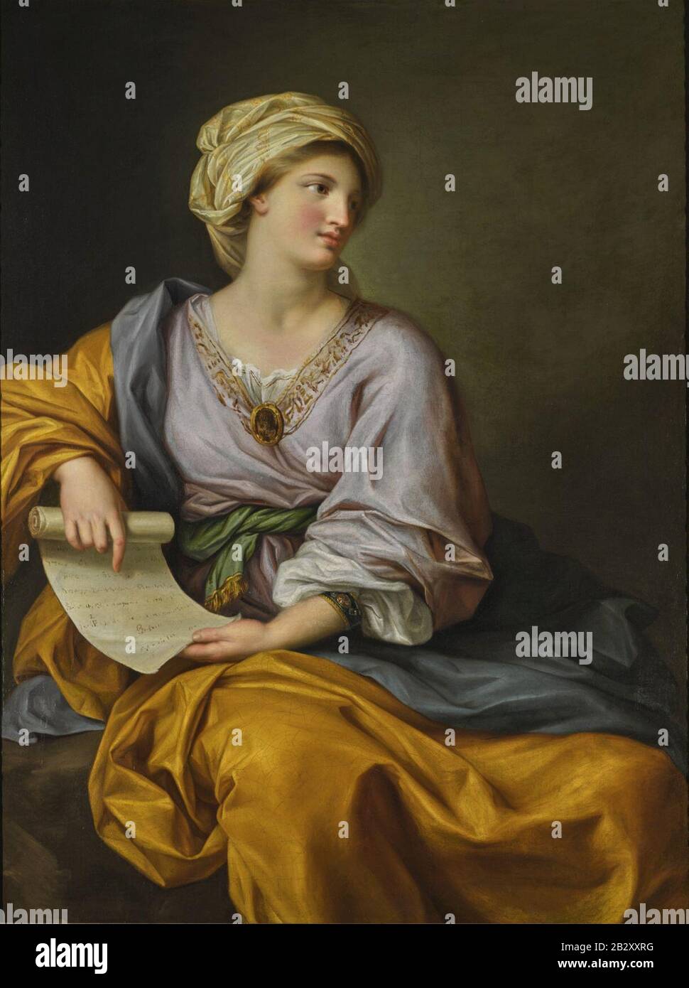 Gavin Hamilton - Porträt von Emma Hamilton als Sibyl. Stockfoto