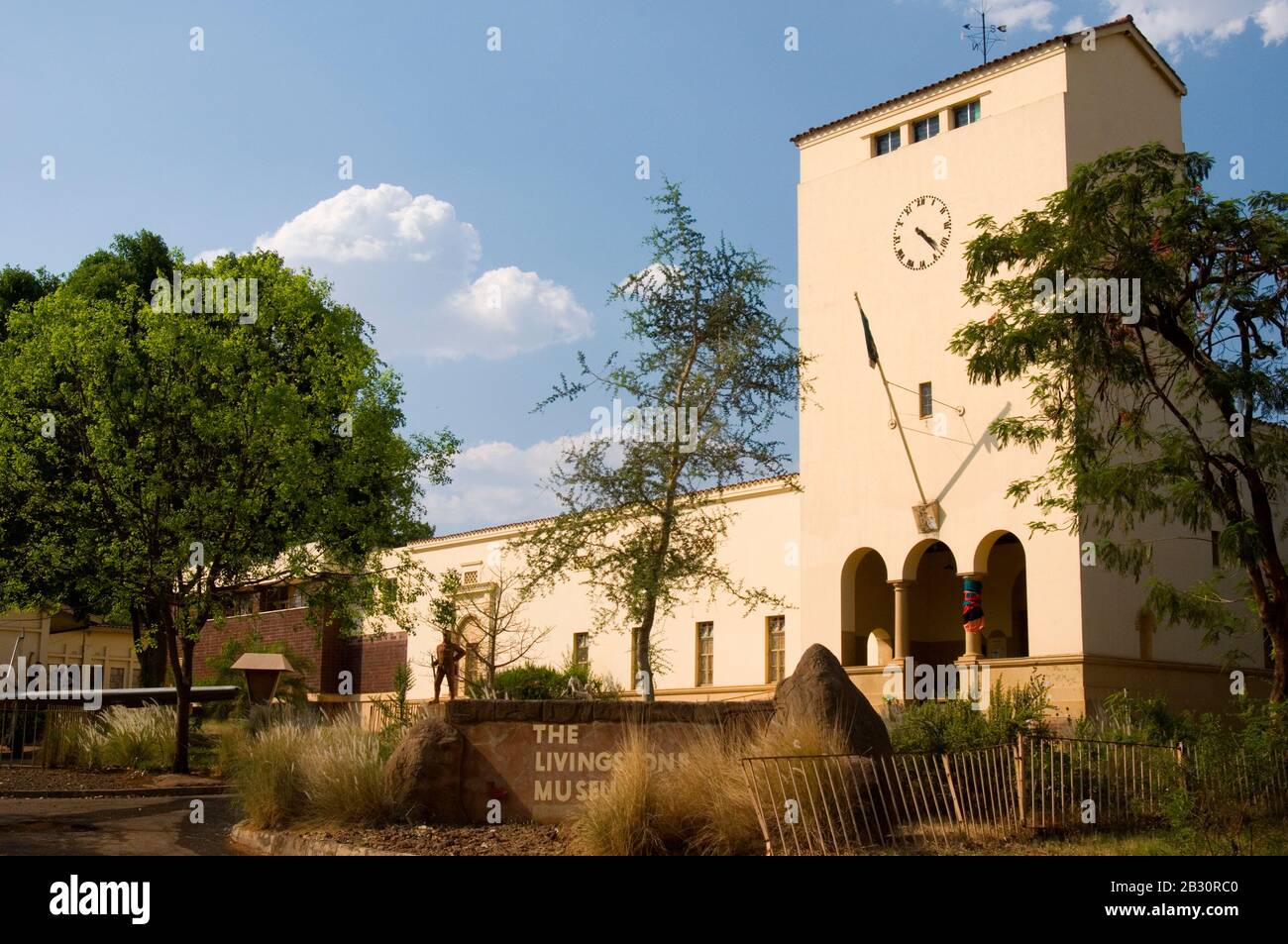 Das Livingstone Museum in Livingstone, in der Nähe der Victoriafälle, ist das größte und älteste in Sambia. Stockfoto