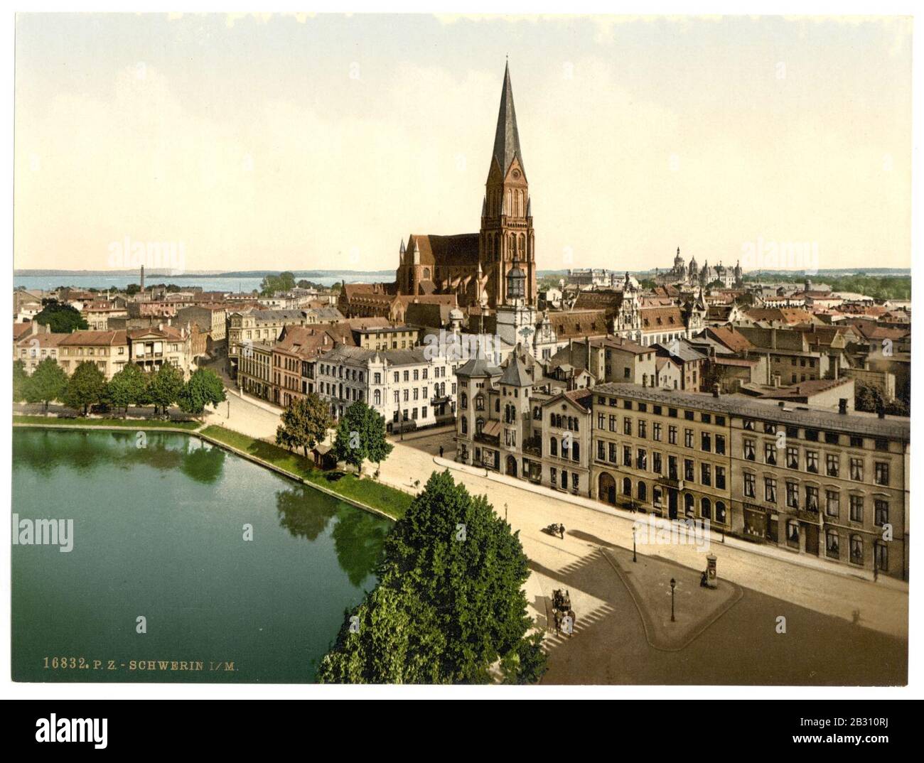 Allgemeine Ansicht, Schwerin, Mecklenburg-Vorpommern, Deutschland- Stockfoto