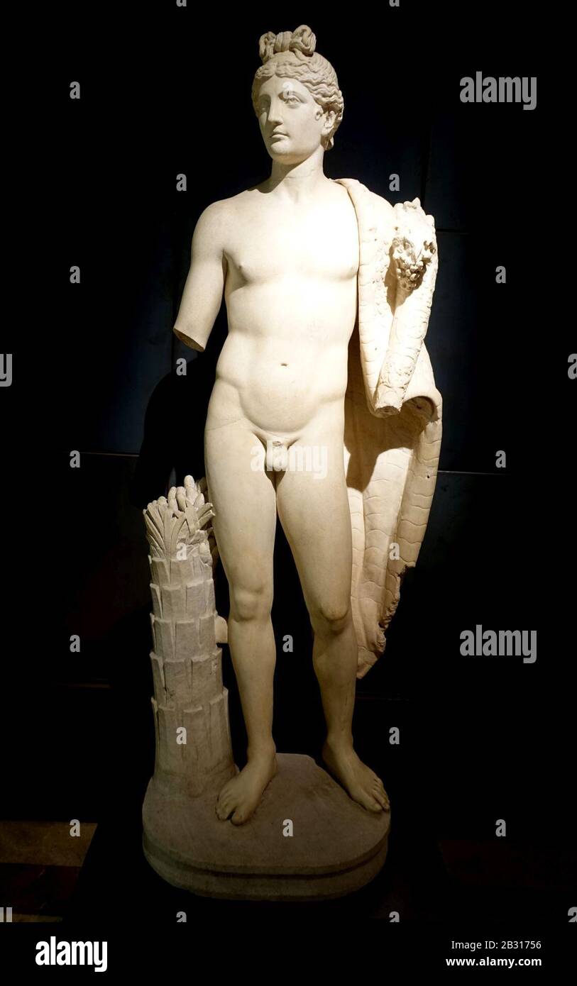 Genie Domitiani, M.C. inv. 1130, Roman, vom Esquilin-Hügel in der Nähe der Via Labicana, Marmor - Musei Capitolini - Rom, Italien - Stockfoto