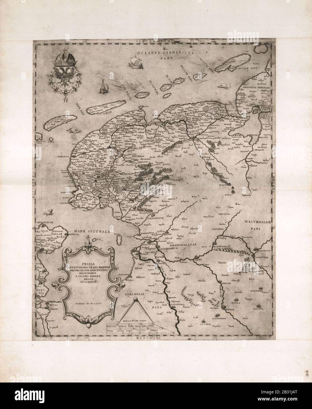 GEOGRAFIA tavole moderne di Geografia de la maggior parte del mondo di diversi avtori raccolte et messe secondo l'ordine di Tolomeo con i disegni di molte città et fortezze di diverser Herkunft Stockfoto