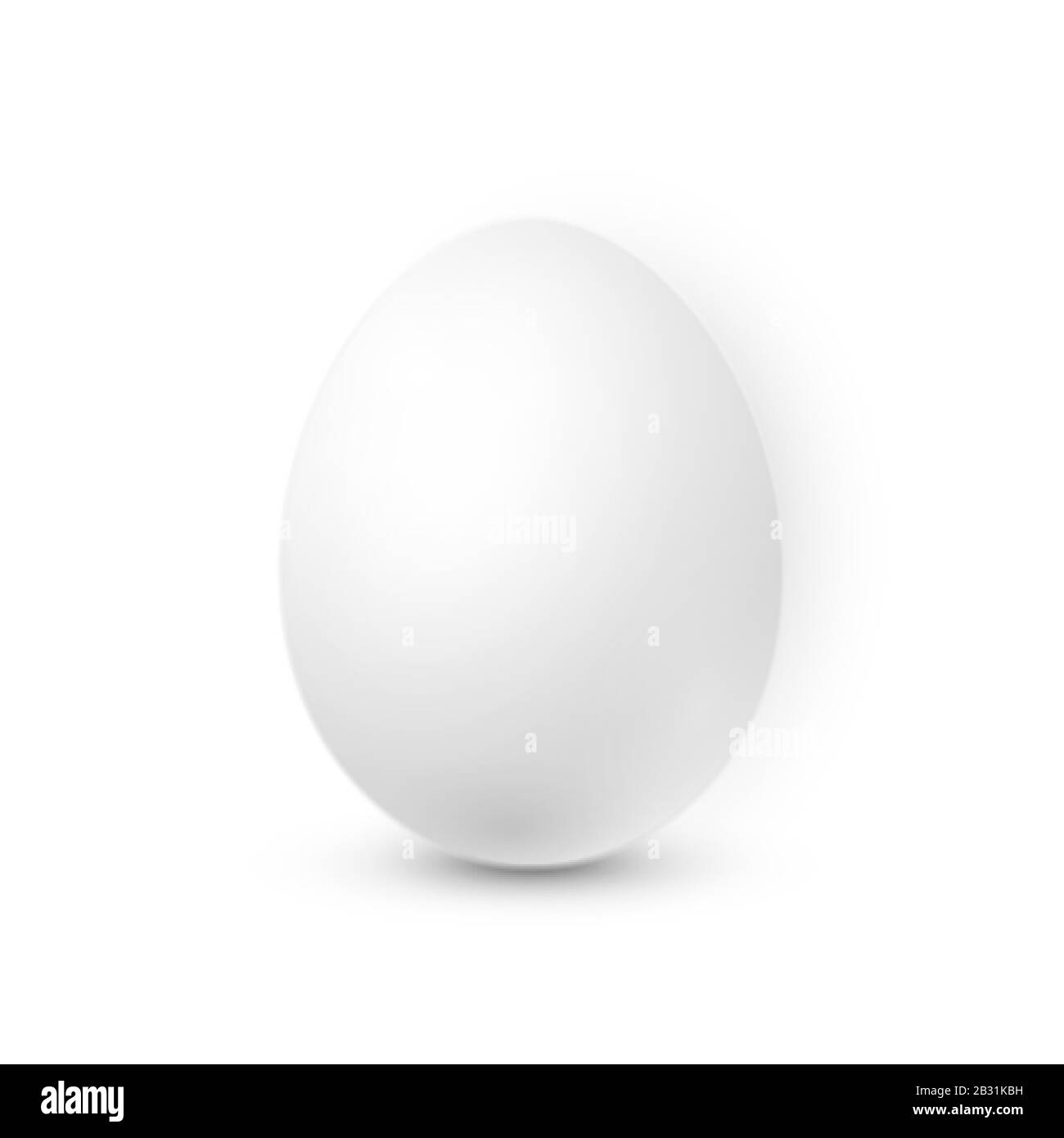 Weißes Ei auf weißem Hintergrund. Designvorlage. Vektorgrafiken. Stock Vektor