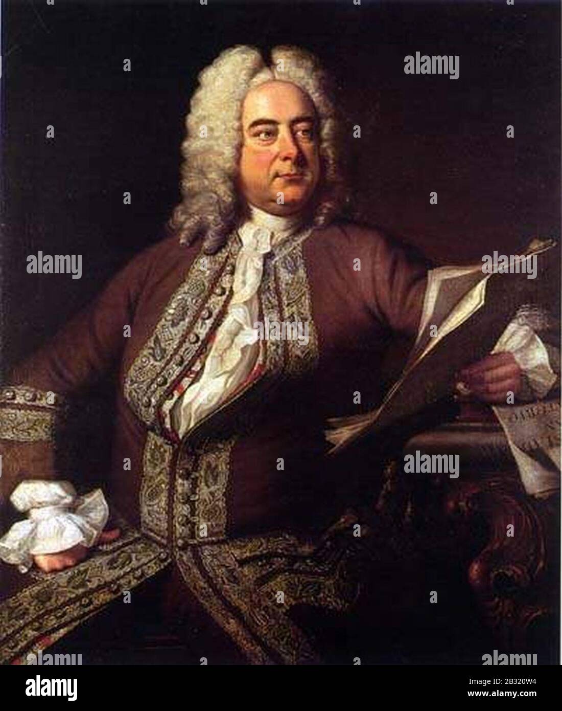 Georg Friedrich Händel. Stockfoto