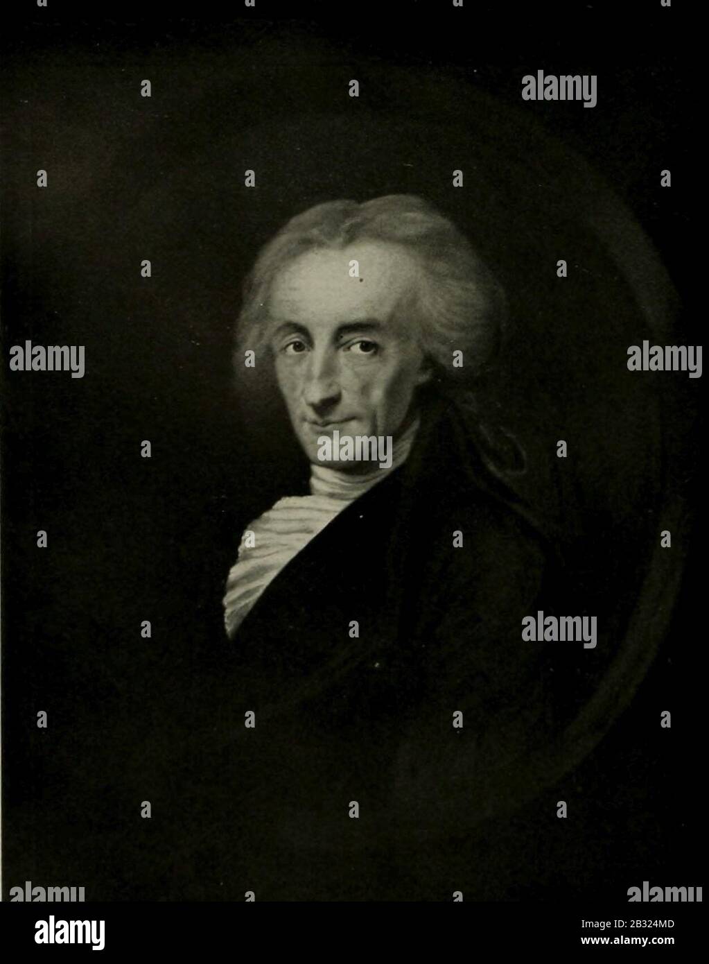 Georg Oswald May - Porträt des Musikers Johann André. Stockfoto