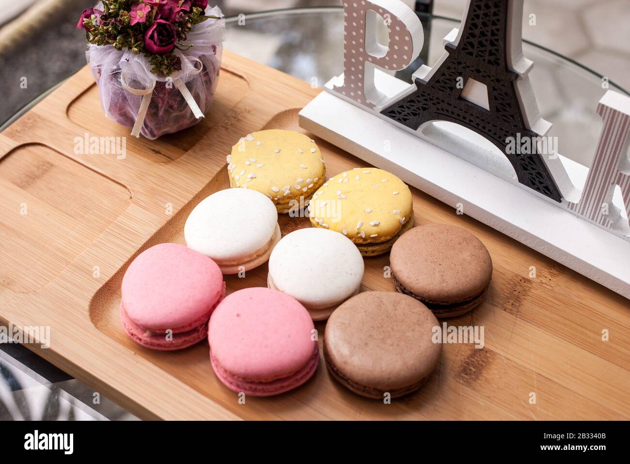 Macarons Stockfoto