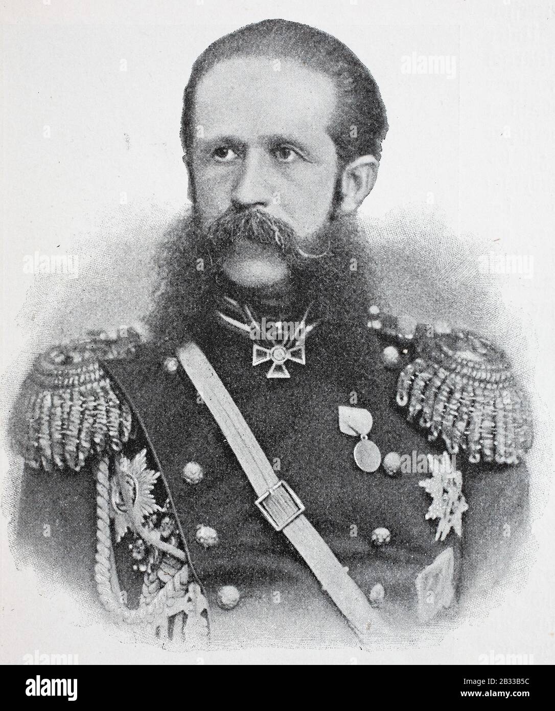 Graf Iosif Wladimirowitsch Romeyko-Gurko, * zwischen 188-1901, auch bekannt als Joseph oder Ossip Gourko, war ein prominenter russischer Feldmarschall während des Russisch-Türkischen Krieges (1877-1878) / Graf Iosif Wladimirowitsch Romeyko-Gurko, zwischen 188-1901, auch als Joseph oder Ossip Gourko bekannt, Krieg gegen den russischen krieg (1877-1878). Historisch, digital verbesserte Wiedergabe eines Originals aus dem 19. Jahrhundert / Digitale Produktion einer Originalanlage aus dem 19. Jahrhuntert, Stockfoto