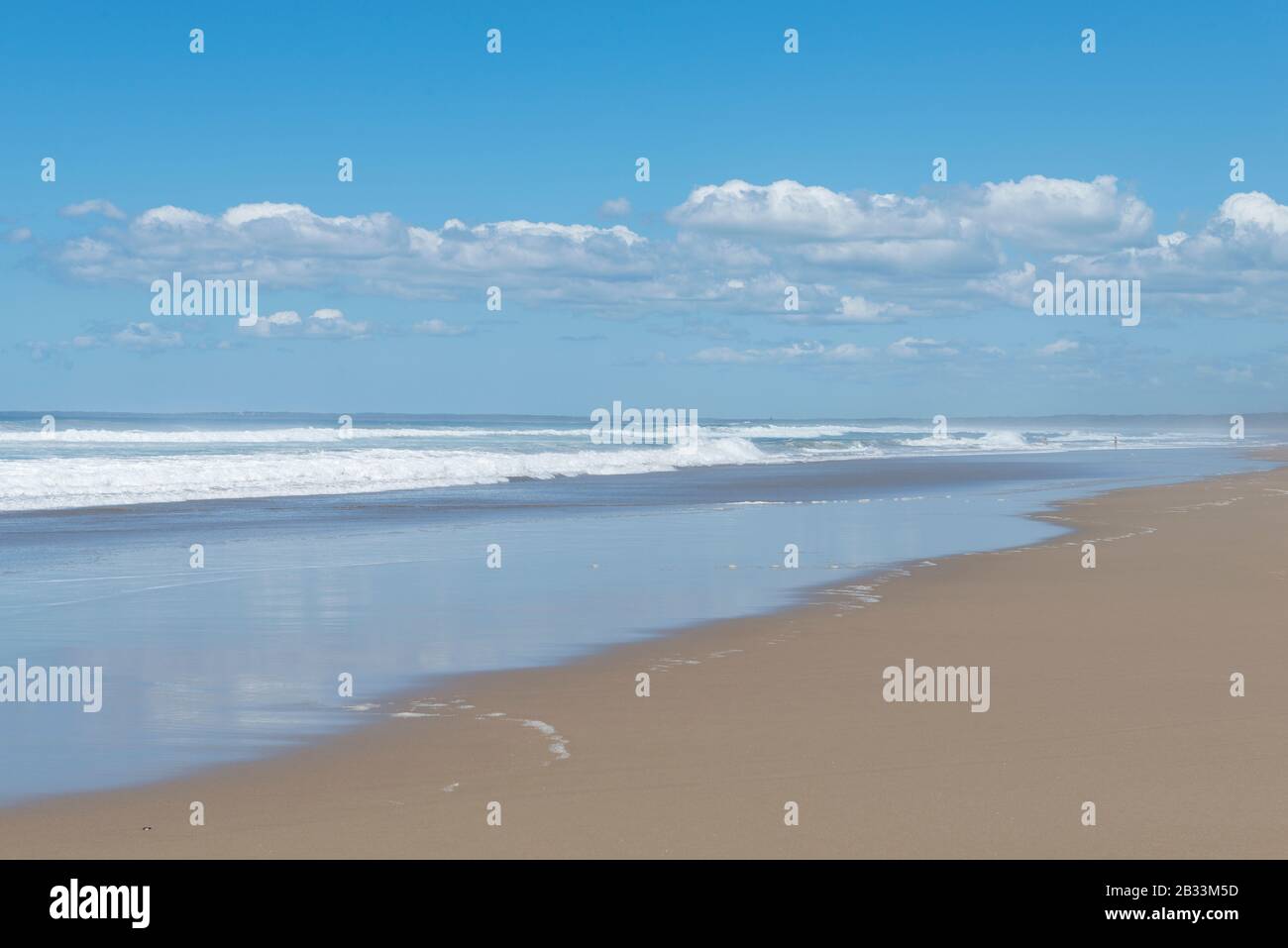 Unberührter Strand am South Cost of New South Wales, Australien Stockfoto