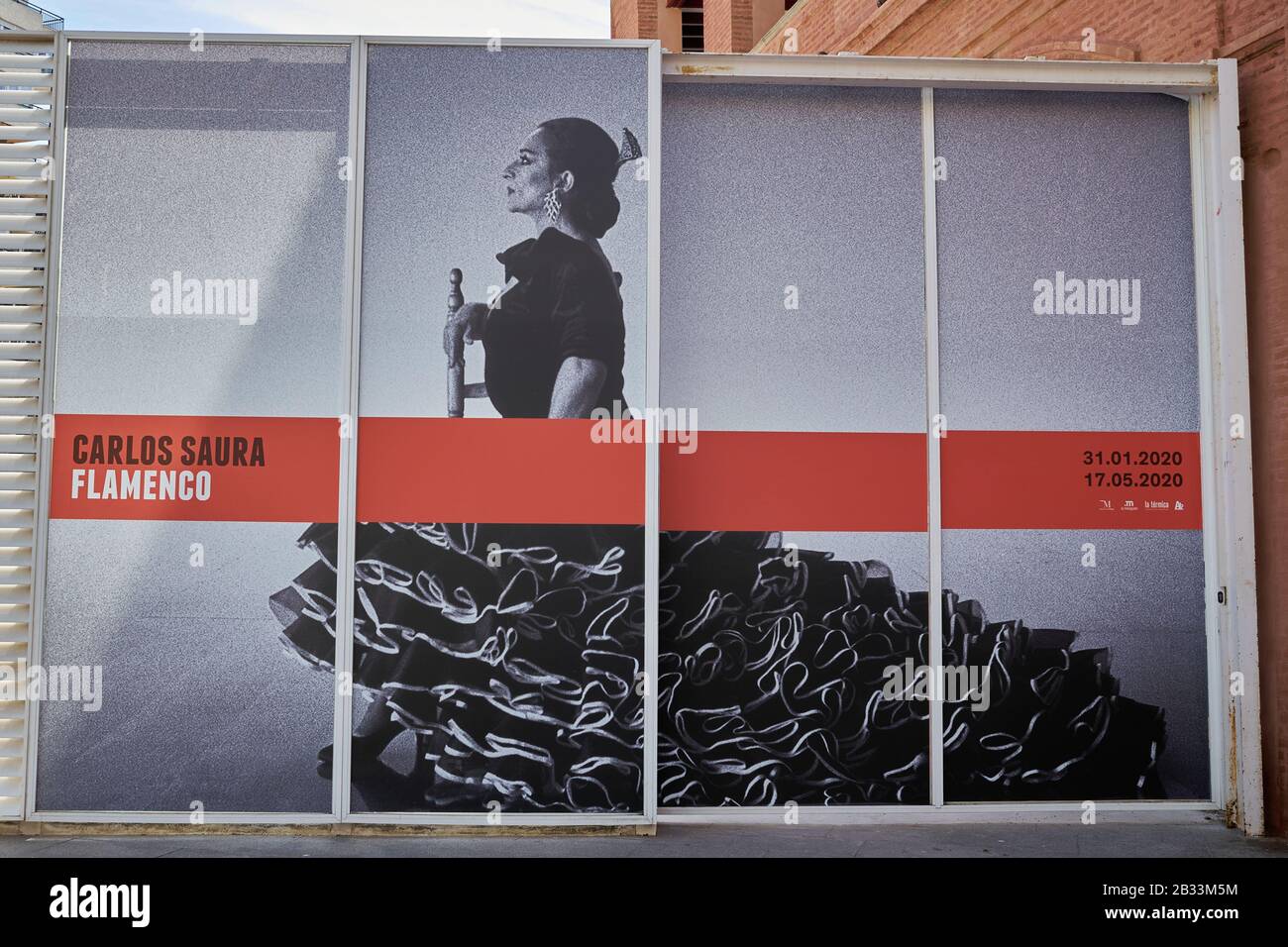 Fotoausstellung des spanischen Kinoregisseurs und Fotografen Carlos Saura im neuen Kulturzentrum von La Malagueta. Málaga, Spanien. Stockfoto
