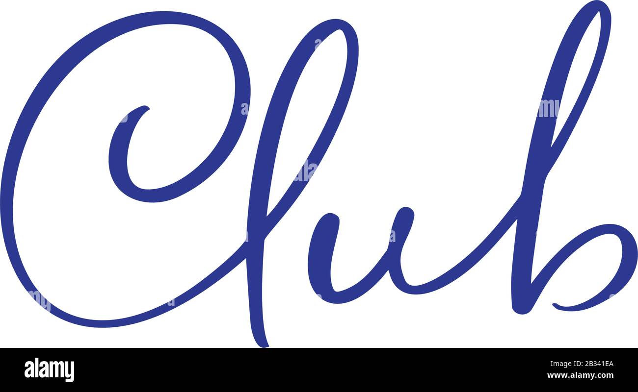 Handgeschriebener Text für Vektorgrafiken. Handgezeichnetes Schriftwort. Für Karten-, Logo-, Banner- und Posterdesign. Vektorgrafiken Stock Vektor