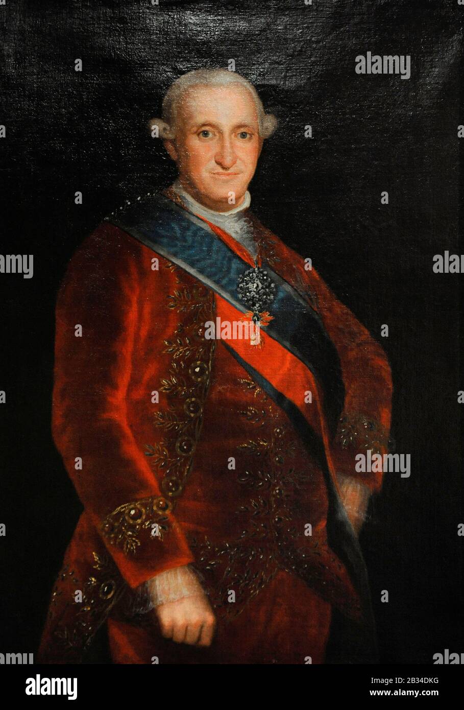 Karl IV. (1748-1819). König von Spanien (1788-1808). Porträt von Agustin Esteve y Marques (1753-1820), ca. Lazaro Galdiano Museum. Madrid. Spanien. Stockfoto