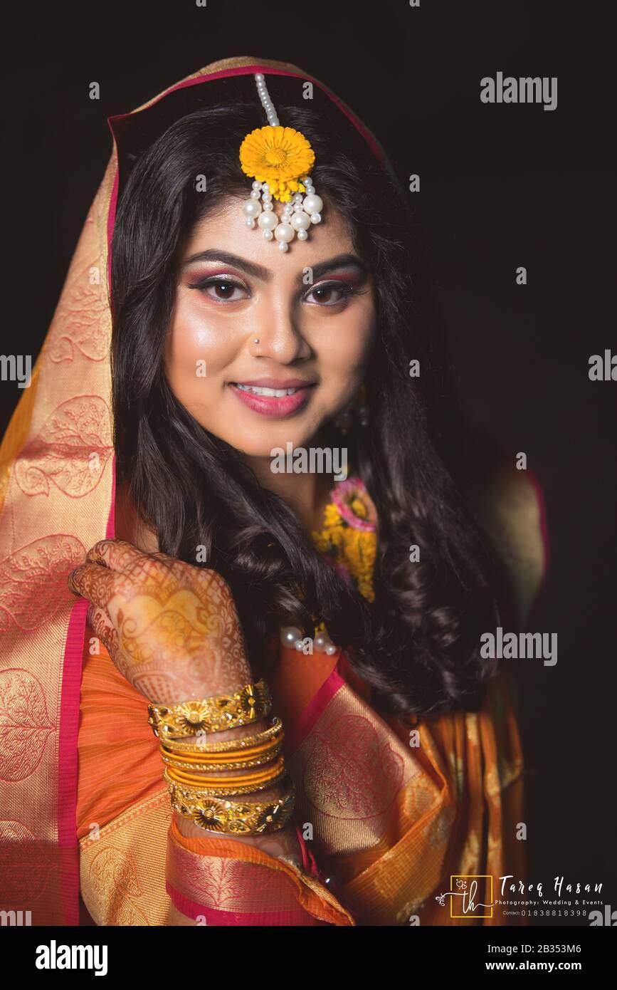 Hochzeitsfotografie Bangladeschs Stockfoto