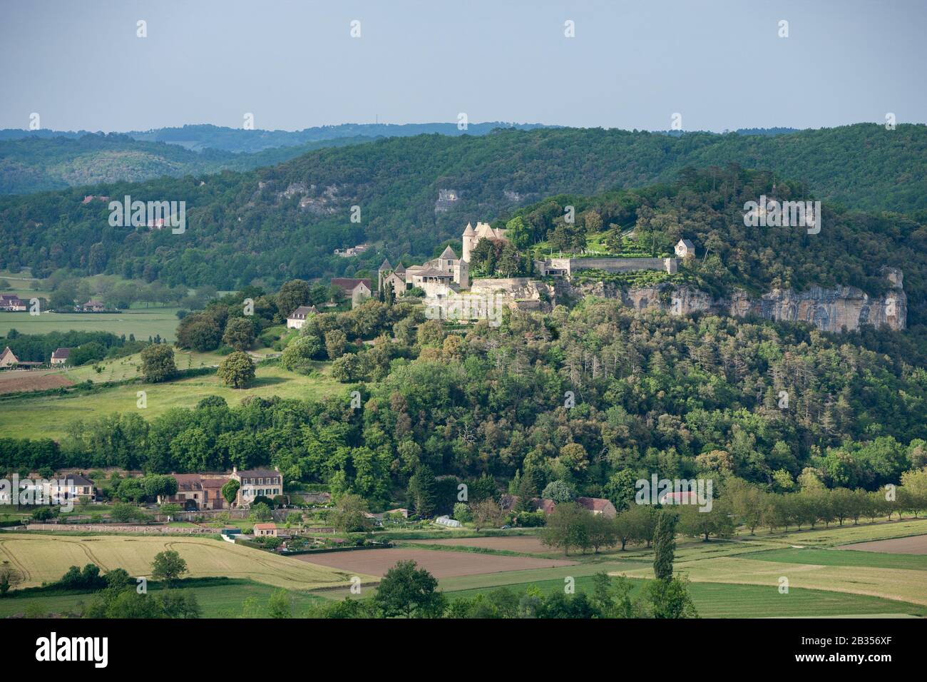 Chateau de Marqueyssac und die französische Landschaft Dordogne France Stockfoto