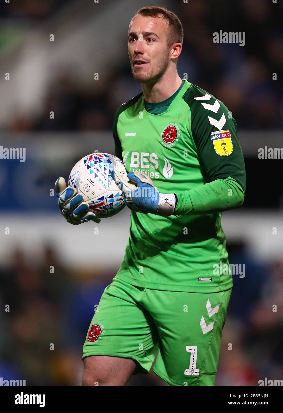 Alex Cairns von Fleetwood Town - Ipswich Town / Fleetwood Town, Sky Bet League One, Portman Road, Ipswich, Großbritannien - 3. März 2020 nur redaktionelle Verwendung - es gelten Einschränkungen für DataCo Stockfoto