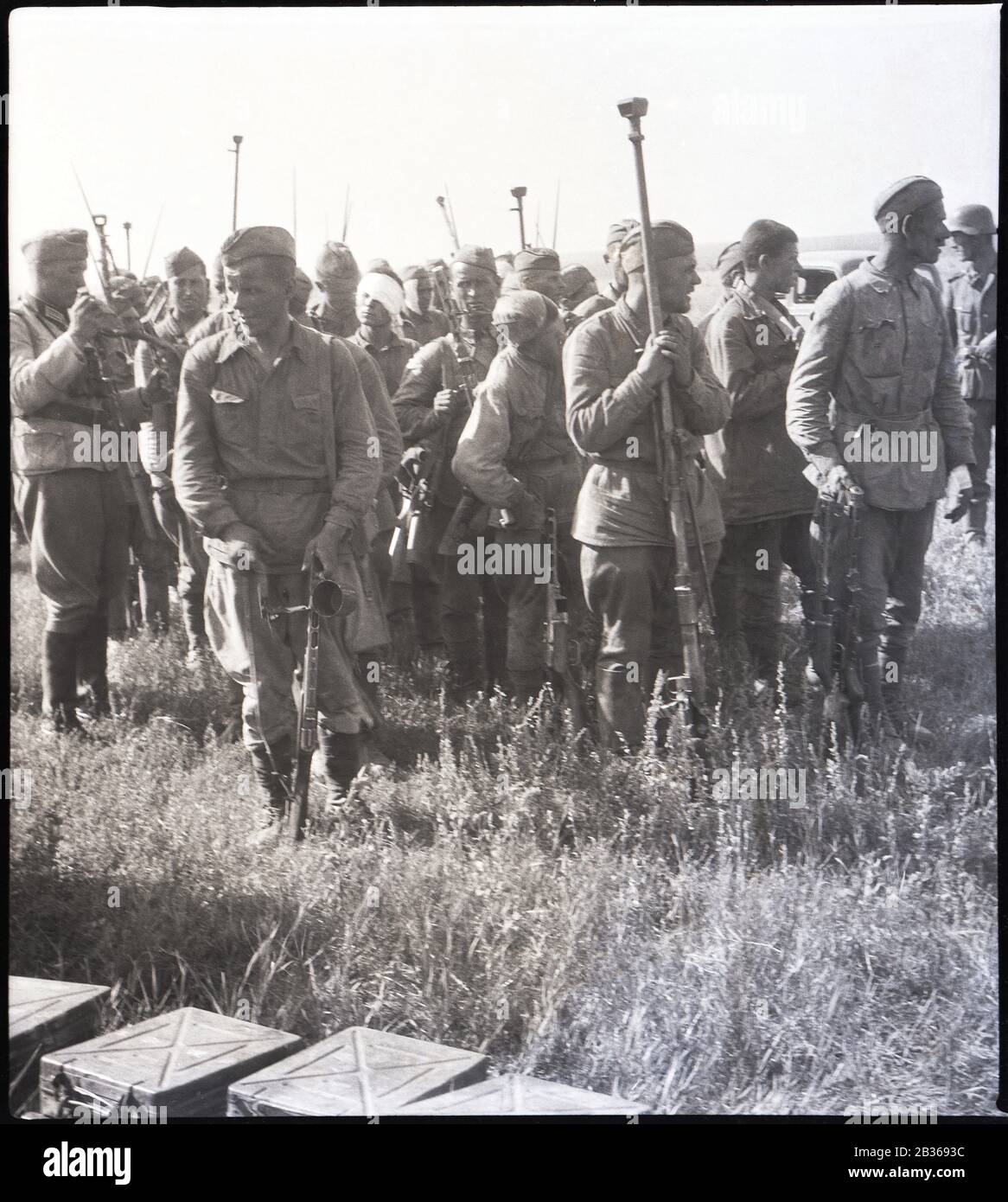 Soldaten der Roten Armee Stockfoto