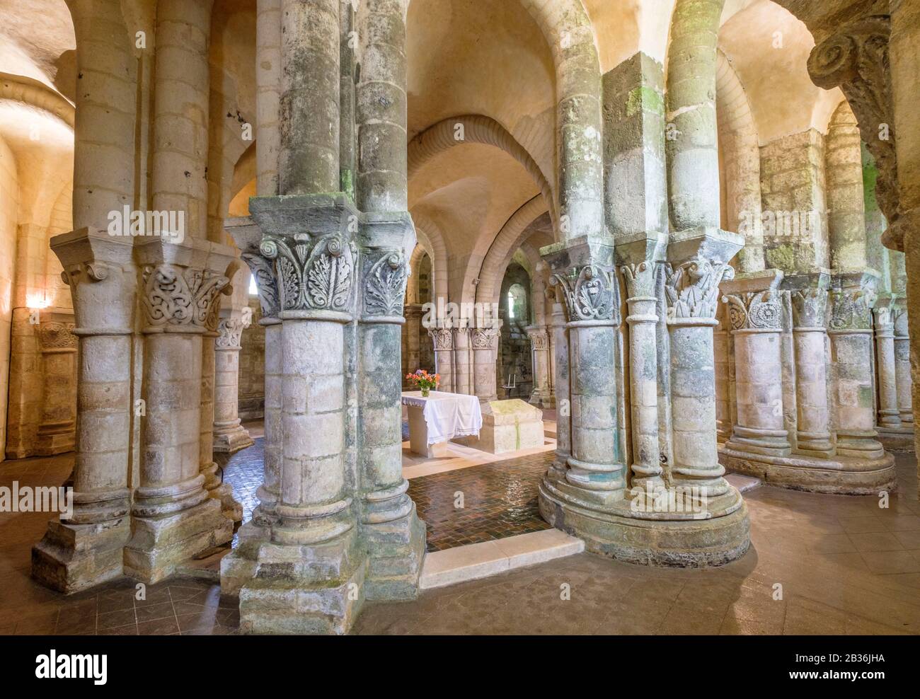 Frankreich, Charente Maritime, le Saintonge, ville de Saintes, Krypta