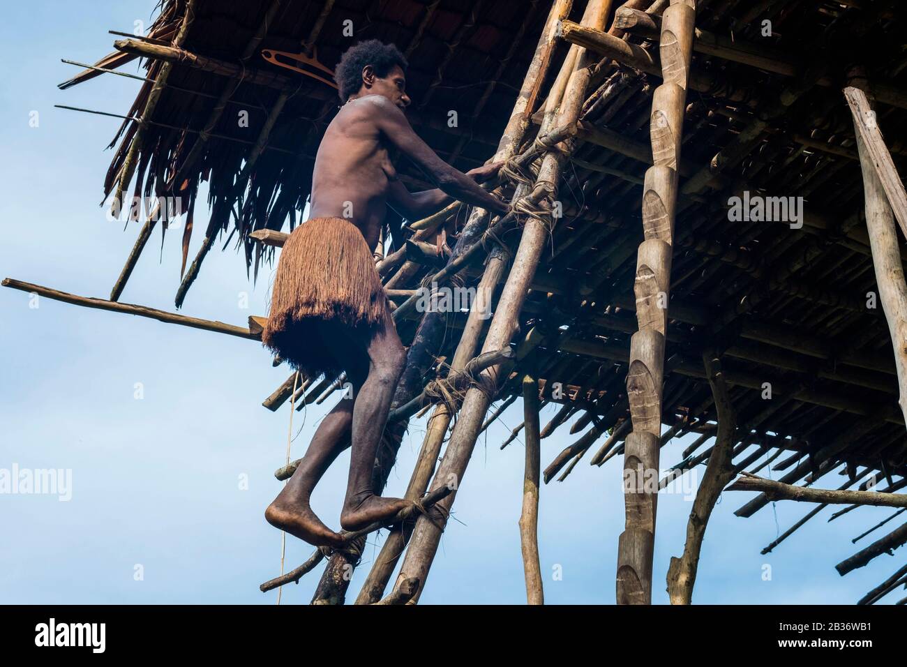 Indonesien, Westpapua, Mabul, Korowai-Expedition Stockfoto