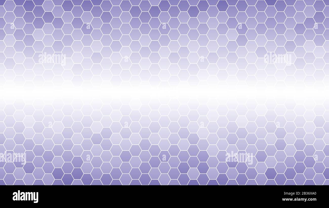 Hellvioletter sechseckiger Mosaikhintergrund für Geschäftspräsentation. HD 16x9-Vektormuster. Stock Vektor