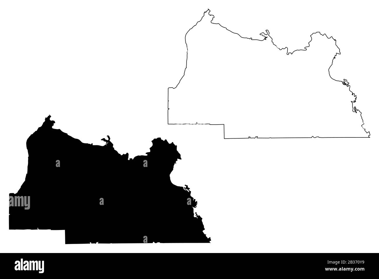 Seminole County, Florida (US-Bundesstaat, Vereinigte Staaten von Amerika, USA, USA, USA) Karte Vektor Illustration, Scribble Sketch Seminole Karte Stock Vektor