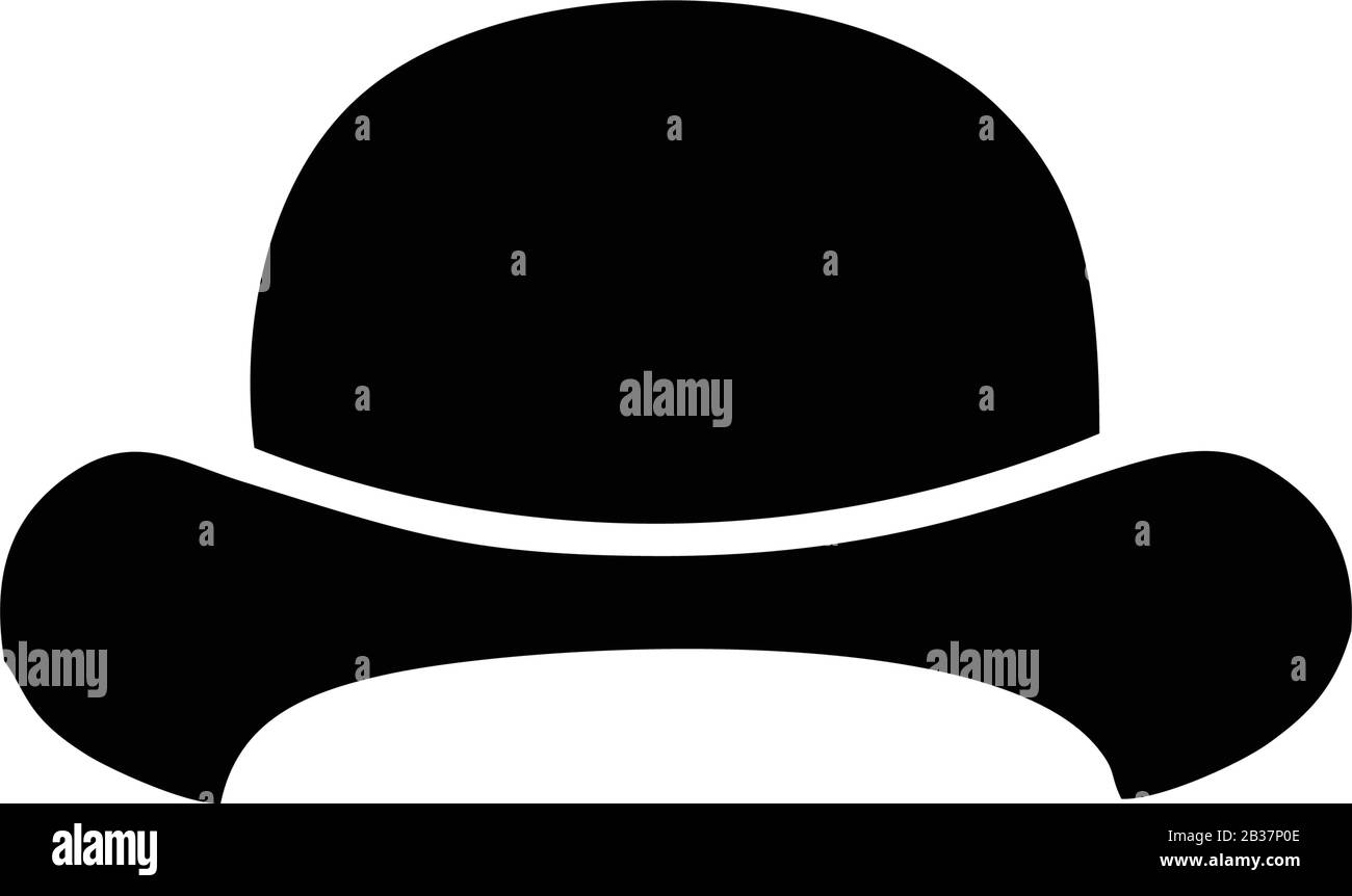 Hut Icon template schwarz Farbe editierbar. Hutsymbol Symbol Flat Vector Illustration für Grafik- und Webdesign. Stock Vektor