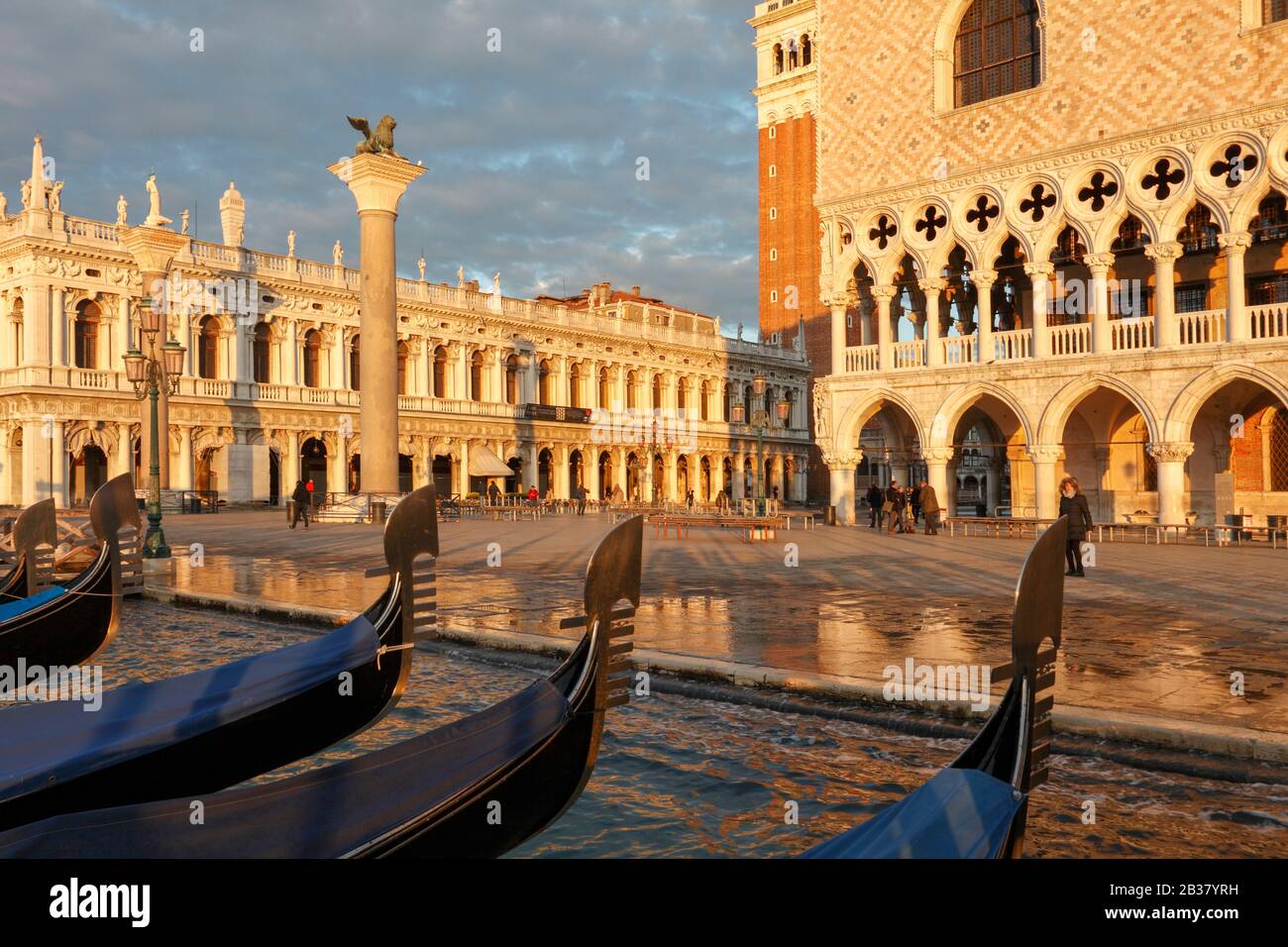 Dogenpalast, Markusplatz (San Marco) Venedig, Italien Stockfoto