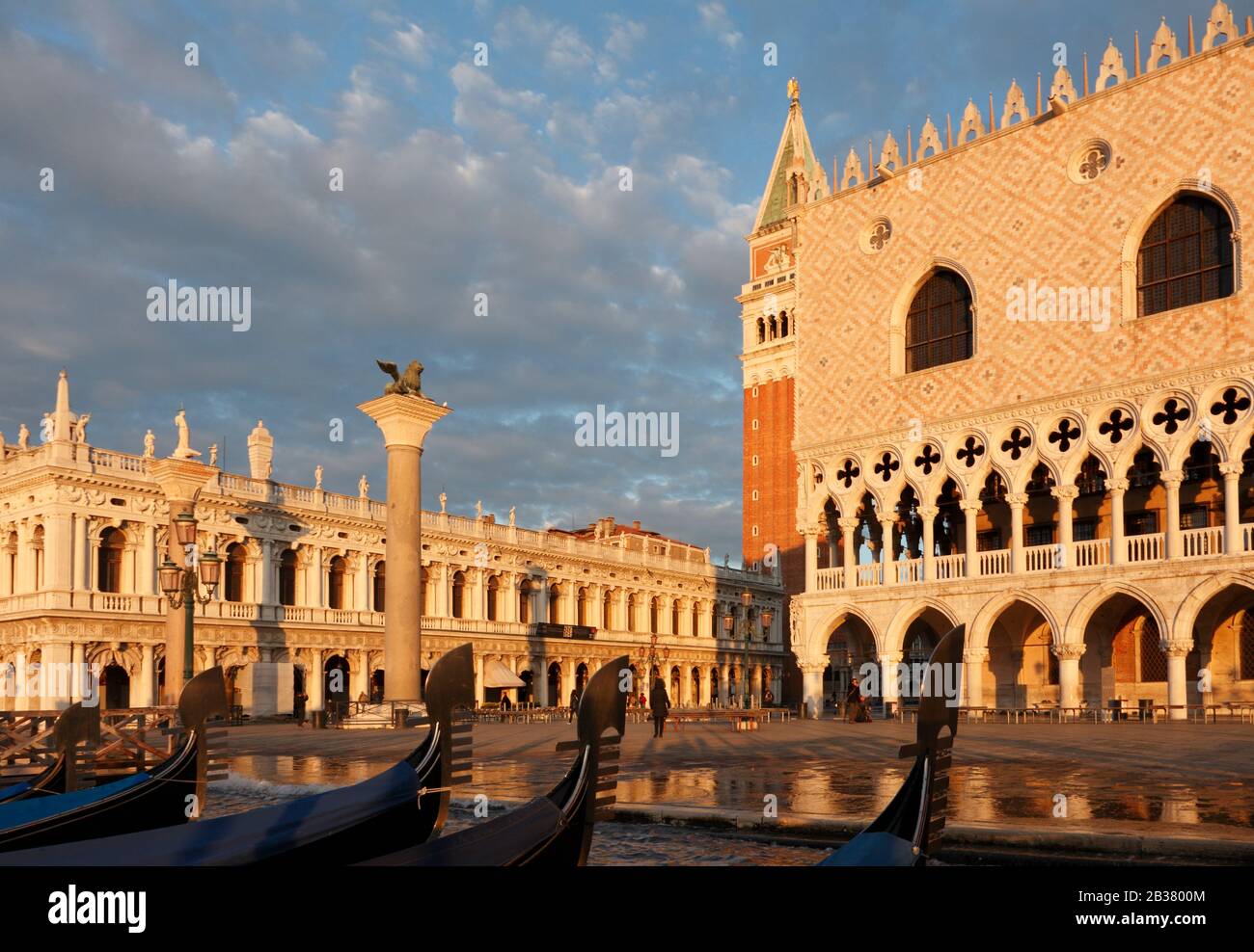 Dogenpalast, Markusplatz (San Marco) Venedig, Italien Stockfoto