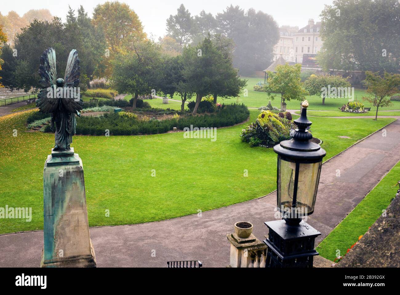 Parade Gardens in Bath, England. Stockfoto