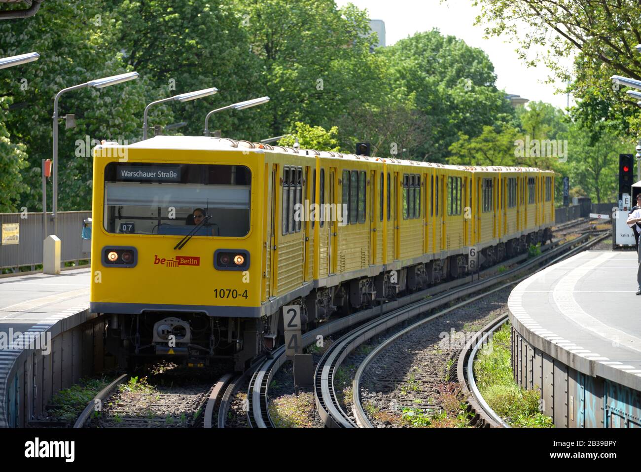 U-Bahn U1 Schlesisches Tor, Kreuzberg, Berlin, Deutschland Stockfoto