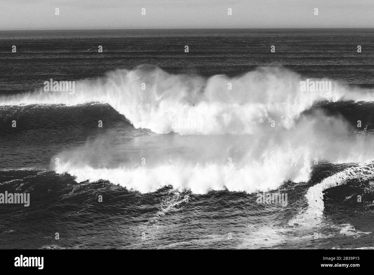Große Meereswelle. Starke Welle Stockfoto