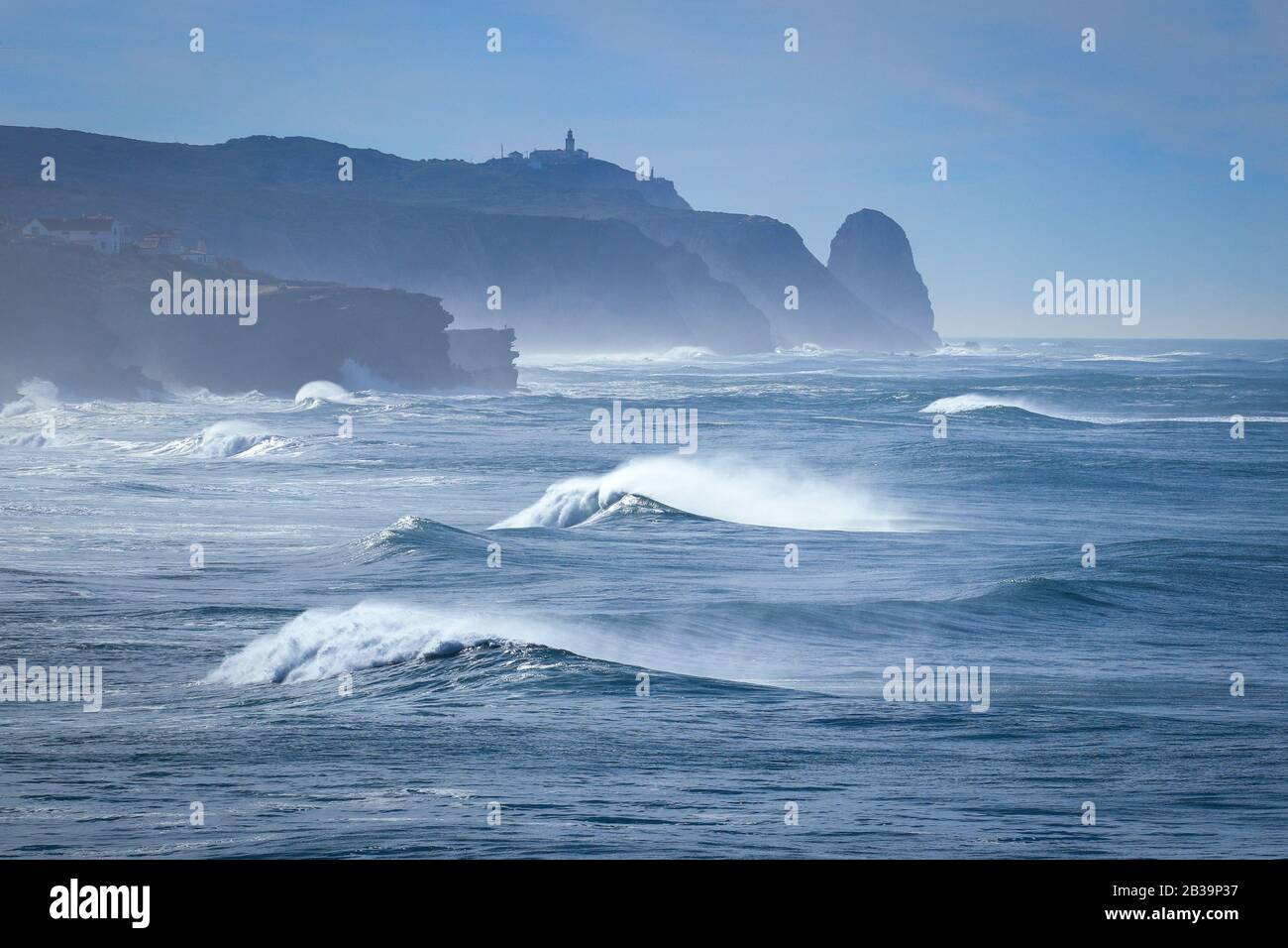 Große Meereswelle. Starke Welle Stockfoto