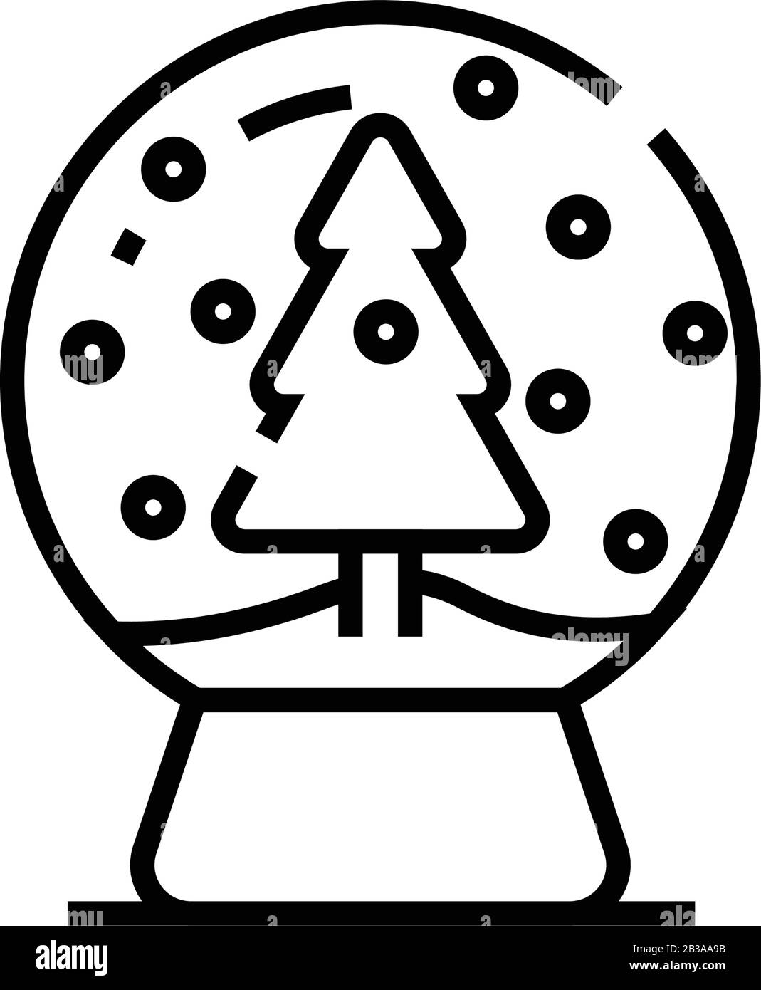 Symbol "Winter Souvenir Line", Konzeptschild, Outline-Vektor-Illustration, lineares Symbol. Stock Vektor