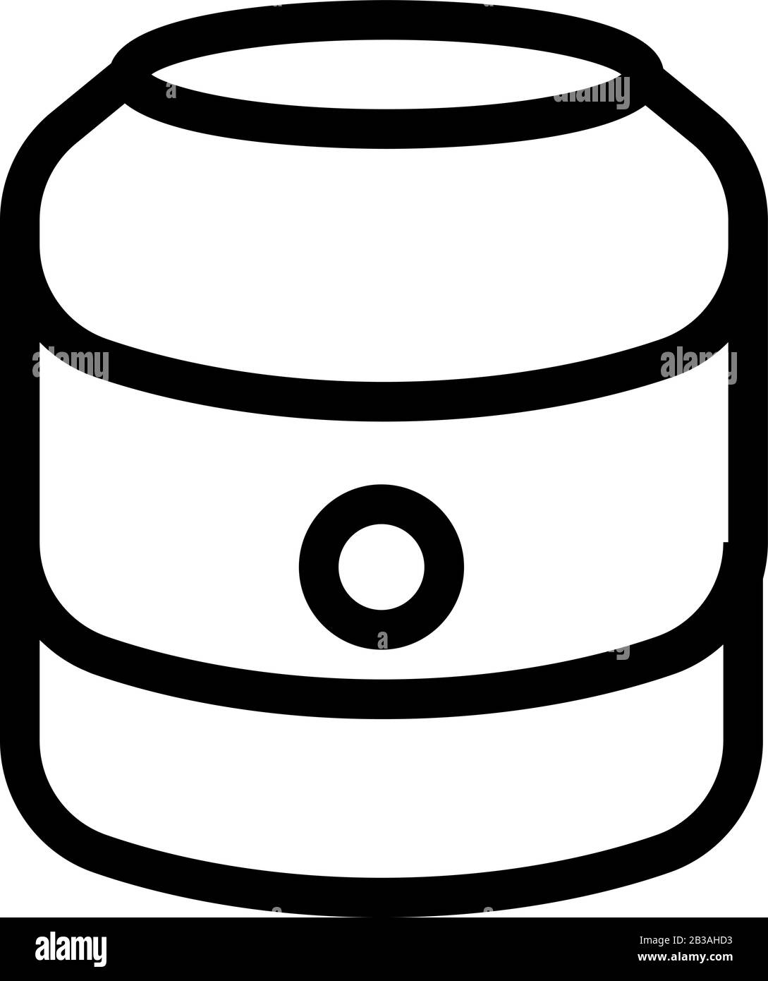 Vektor des Symbols für Sprachsteuerung. Isolierte Darstellung des Kontursymbols Stock Vektor