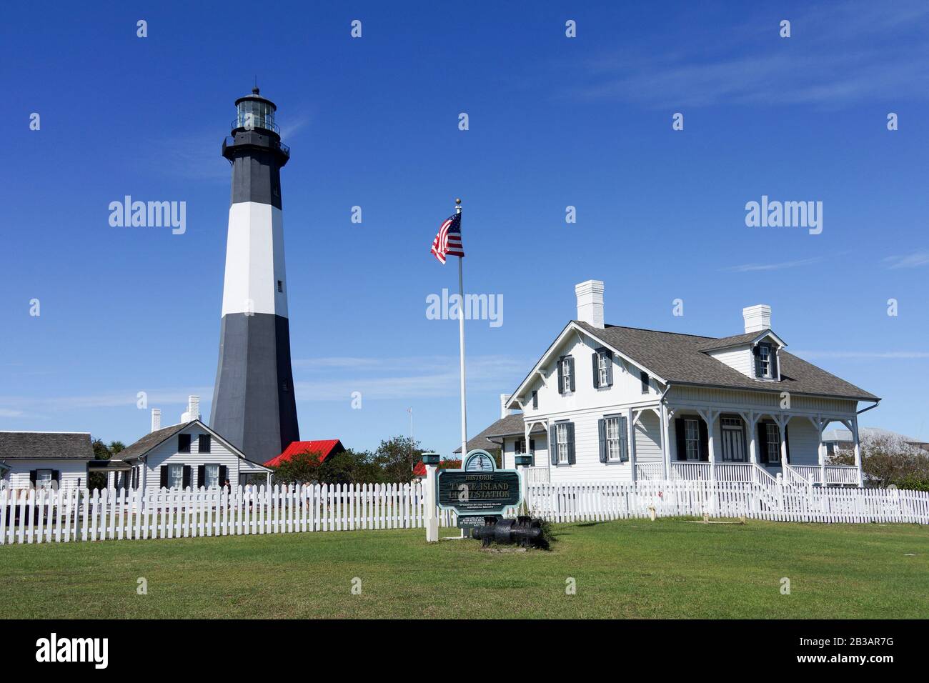 Tybee Island Lighthouse, Tybee Island, Georgia Stockfoto