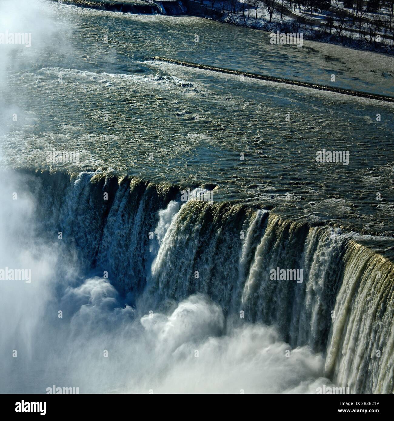 Luftaufnahme der Horseshoe Falls, Niagara Falls Ontario Canada. Stockfoto