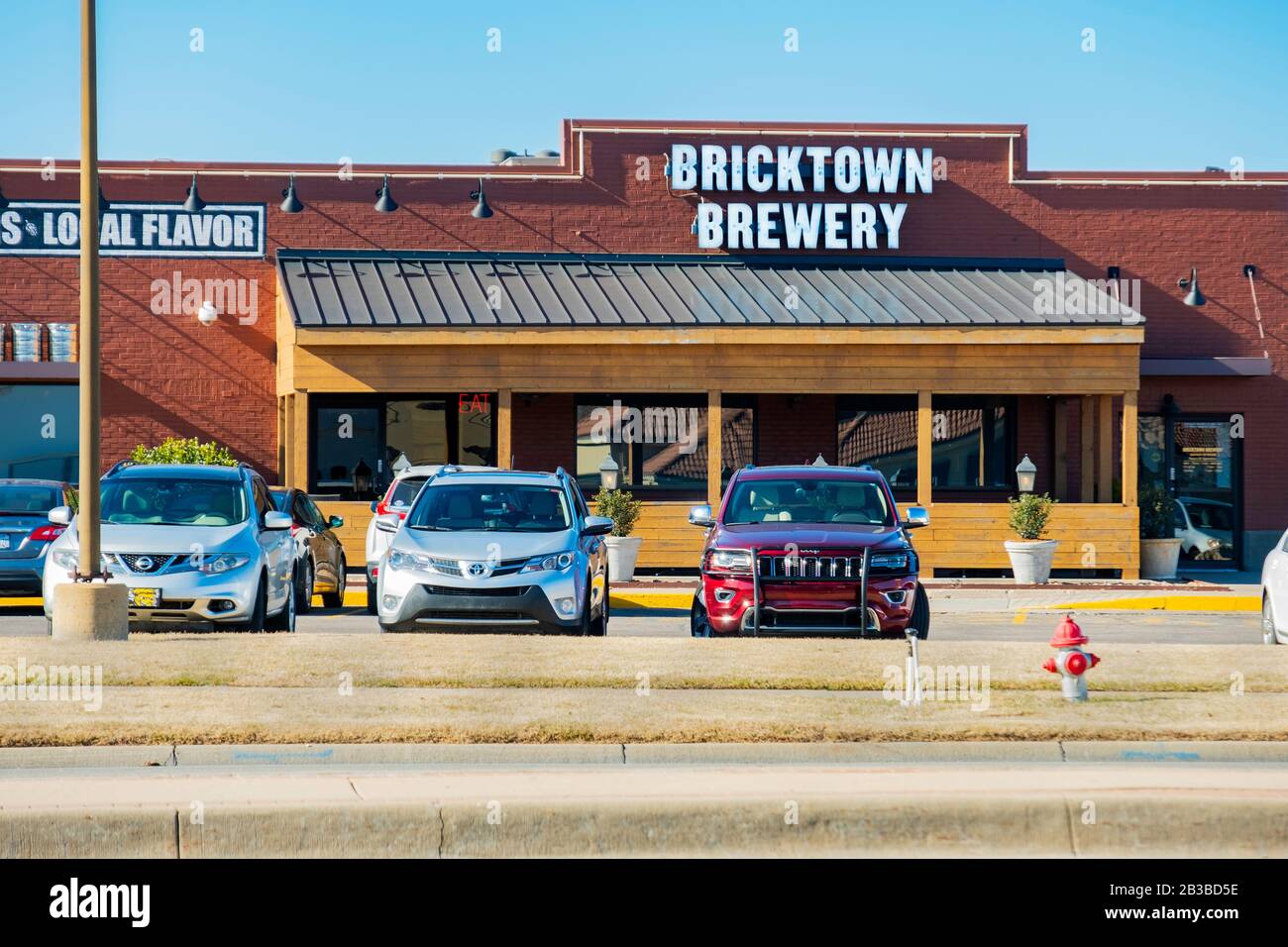 Bricktown Brewery, ein Kettenbetrieb mit handwerklichen Bieren und gutem Essen. Wichita, Kansas, USA. Stockfoto