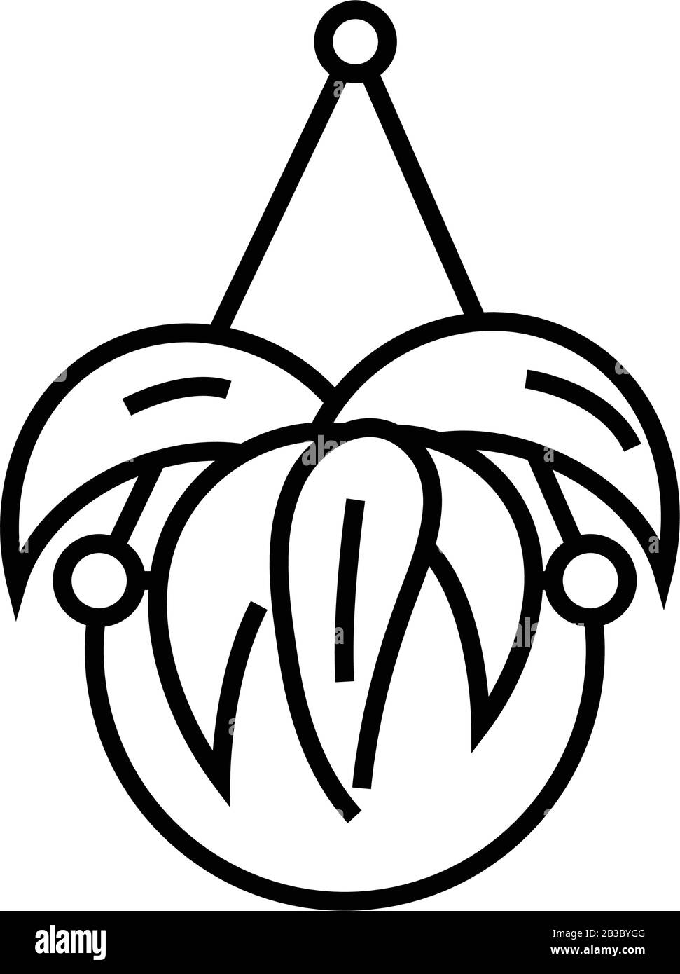 Liniensymbol vom Gemüsetyp, Konzeptzeichen, Konturvektorabbildung, lineares Symbol. Stock Vektor