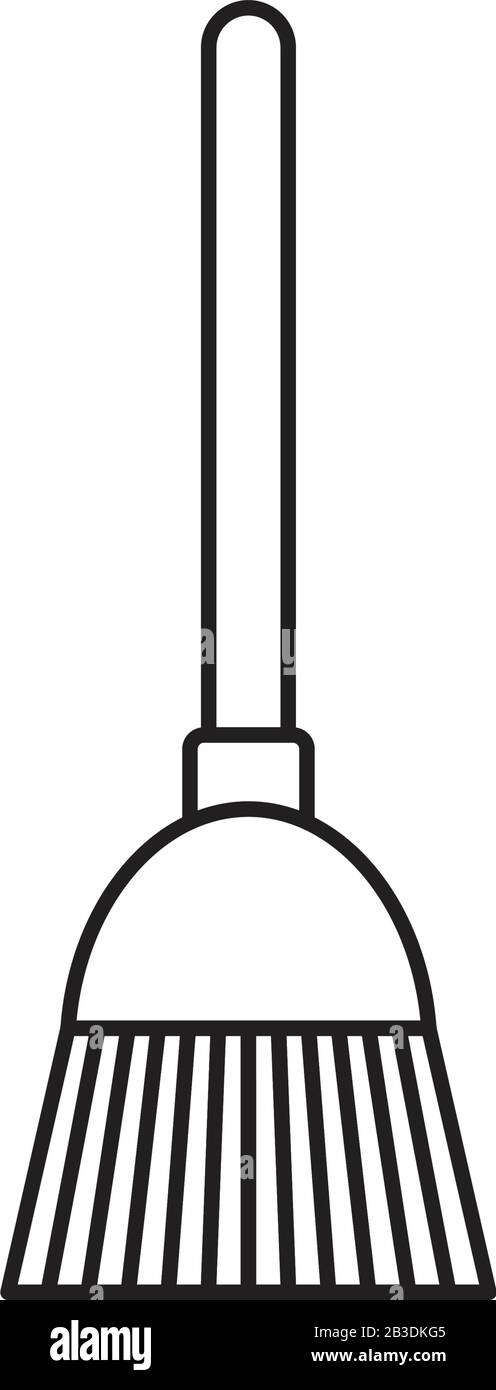 Besom Icon template schwarz Farbe editierbar Besom Icon Symbol Flat Vector Illustration für Grafik und Webdesign. Stock Vektor