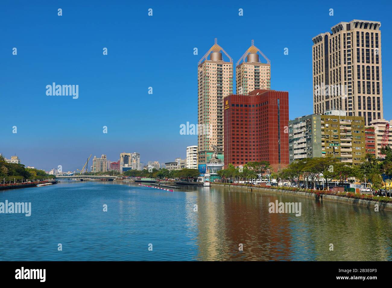 Love River, Kaohsiung City, Taiwan Stockfoto