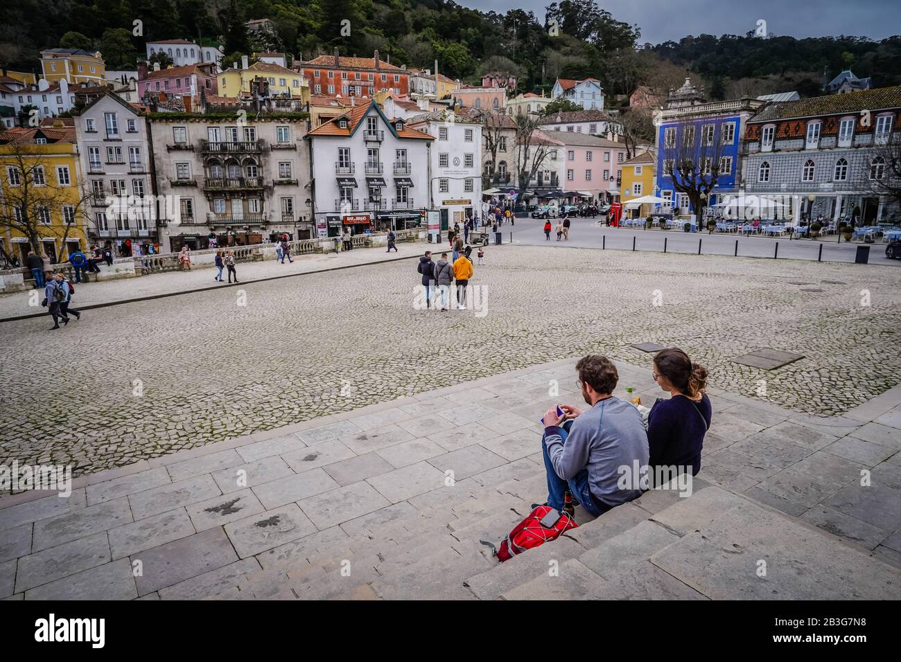 Sintra (Santa Maria e São Miguel, São Martinho e São Pedro de Penaferrim) ist eine Zivilpfarrei in der Gemeinde Sintra, Bezirk Lissabon, Portugal. Stockfoto