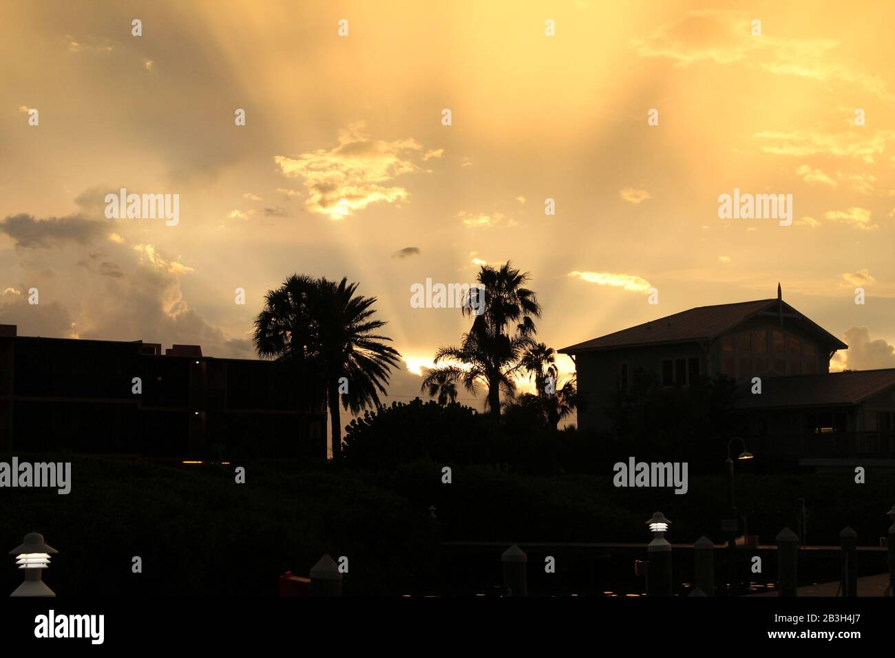 Sonnenuntergang in Sarasota, Florida Stockfoto