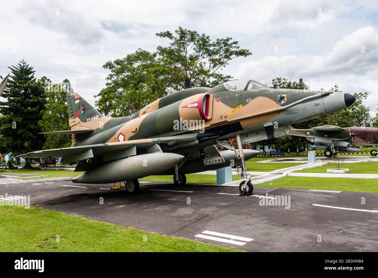 McDonnell Douglas A-4H Skyhawk im Indonesian Air Force Museum, Yogyakarta Stockfoto