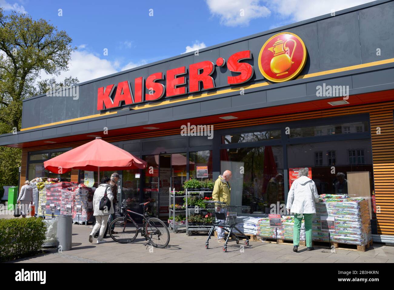 Kaiser-Markt, Koenigstraße, Wannsee, Steglitz-Zehlendorf, Berlin, Deutschland Stockfoto