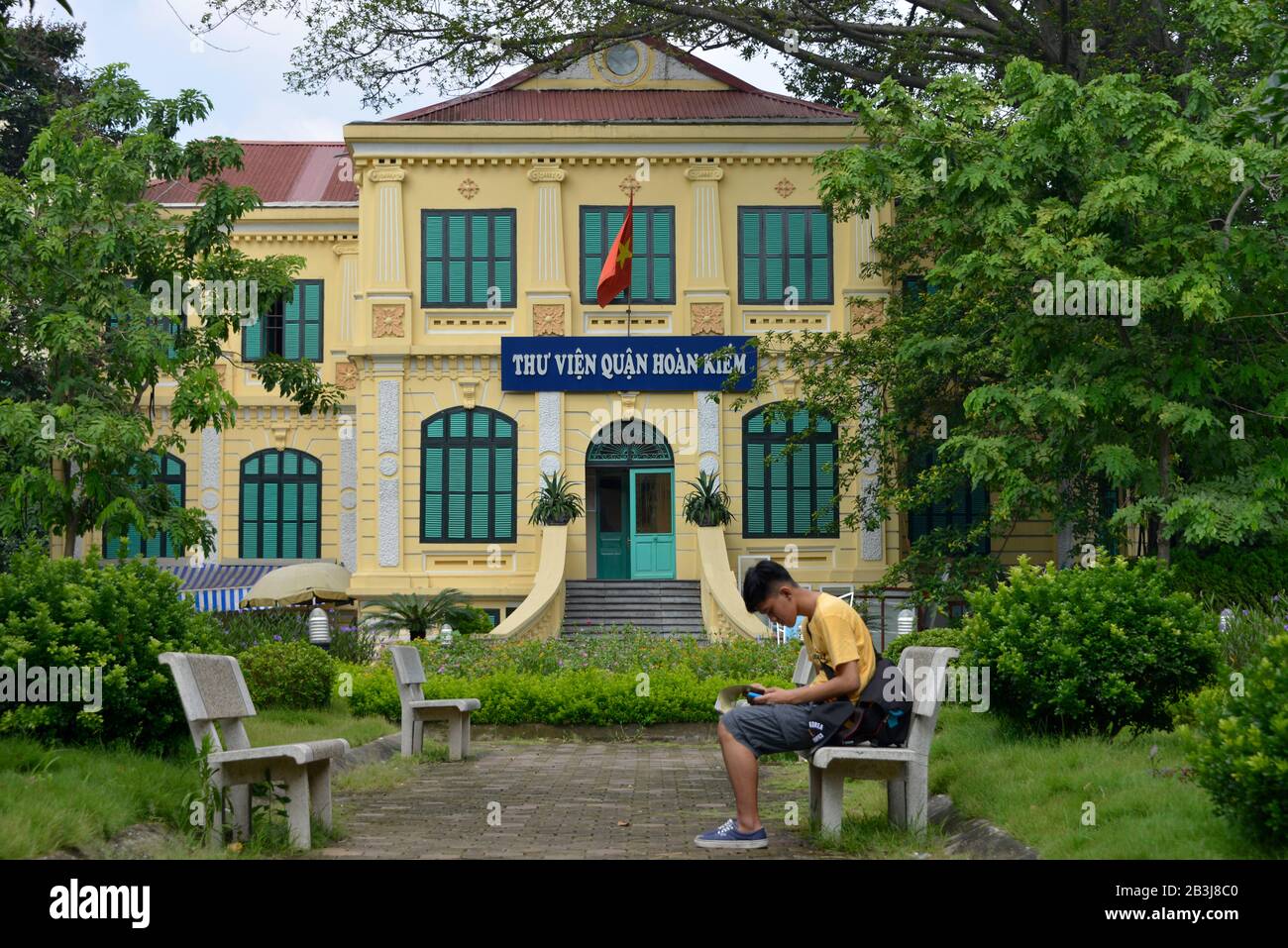 Hang Trong Blumengarten, Nha Chung, Hanoi, Vietnam Stockfoto